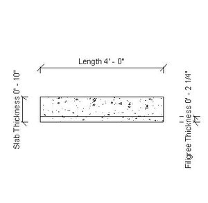 gx_CONC Slab Section Filigree