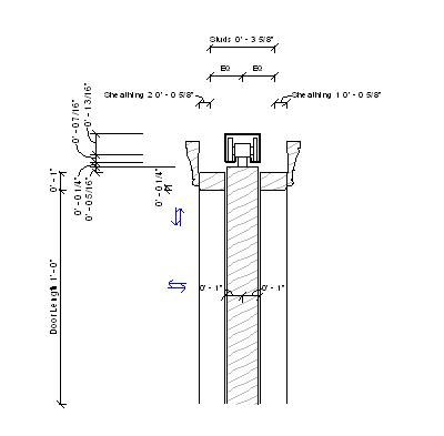 Residential Pocket Door Details Dwg