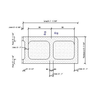 Building Revit Family bullnose CMU Detail