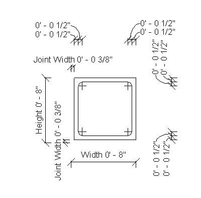 Building Revit Family glass block Detail