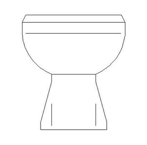 gx_PLBG Toilet Floor Mounted Flush Front