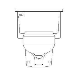 gx_PLBG Toilet Wallhung Tank Front
