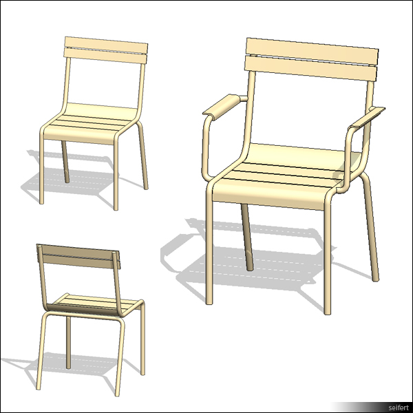 Building Revit Family seating chair armchair