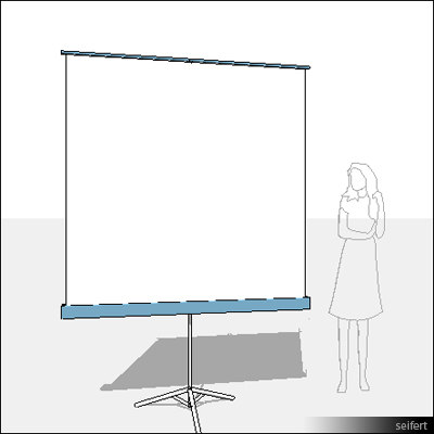 Building Revit Family projection screen floor