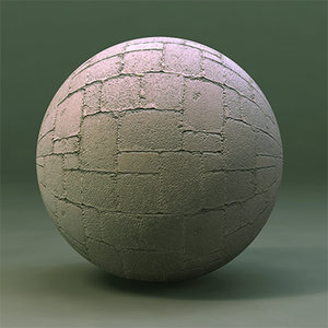 Maya Material Paving Bricks