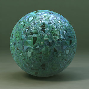 Maya Material Abstract Tech Circuit
