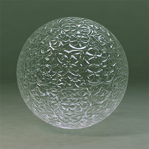 Maya Material Glass Textured 3