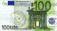 100 one hundred euro banknote high resolution texture