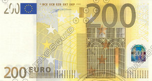200 two hundred euro banknote high resolution texture