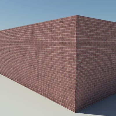 Materials brick red mental