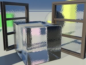 Glass Large Frosted 1_01 - Mental Ray material