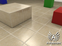 Tile_1_Tan - Procedural Marble Tile Material - 3ds Max 2010 Mental Ray