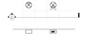 L-Exit Light-ceiling-single