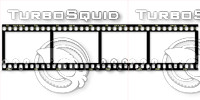 film on a white background
