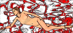 Nude Girl Laying Down