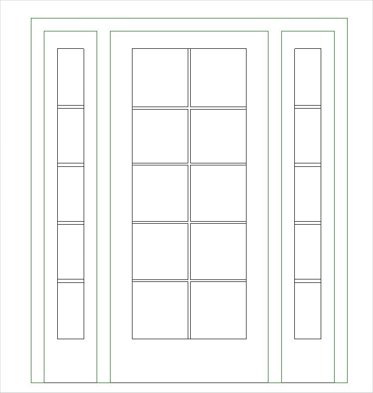 Building Revit Family glass sidelight door