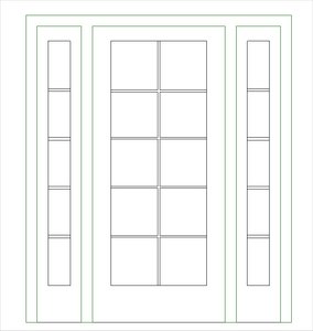 Single-Glass with 2 Sidelights.rfa