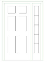 Single-Raised Panel with 1 Sidelight-H.rfa
