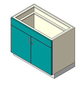 gx_CWK BASE_2-DOOR-SINK
