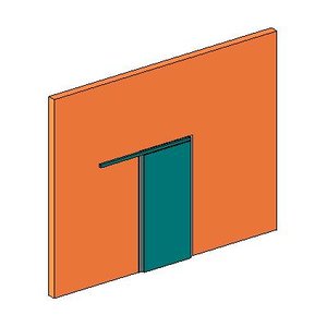 gx_DR_Sliding 1 Panel Flush Face Mtd