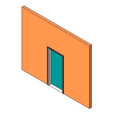 Building Revit Family sliding Door