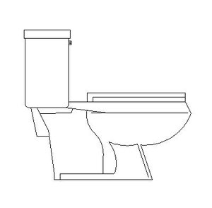 gx_PLBG Toilet Floor Mounted Tank Side