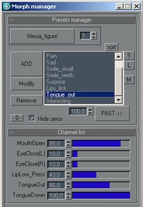 Morph manager