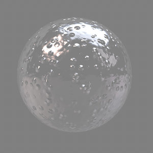 glass bubbled maya material