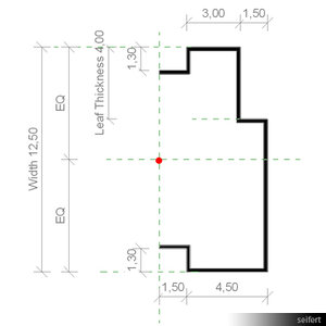 Profile Door Frame Metal 01081se