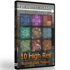 10 High Res Stained Glass Mosaics