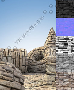 Stacked Rock Wall