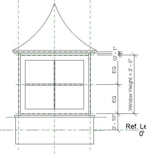 Building Revit Family Cupola roof accessory