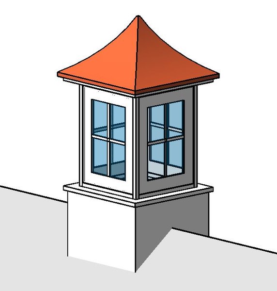 Building Revit Family Cupola roof accessory