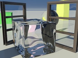 Glass Large Wavy 1_01 - Mental Ray material