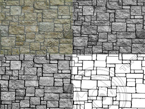 Stone_AR_3 - high res Stone texture map - INCLUDES BUMP, DISPLACEMEN, ETC!