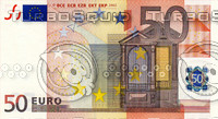 50 fifty euro banknote high resolution texture