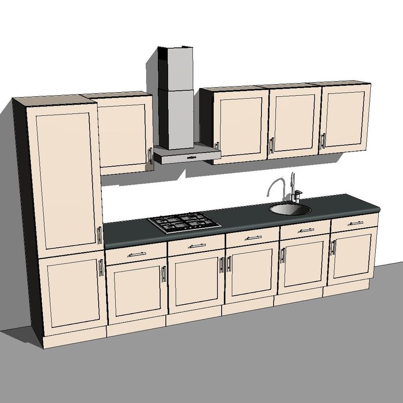 Building Revit Family kitchen hob stove