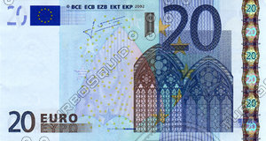 20 twenty euro banknote high resolution texture