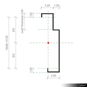 Profile Door Frame Metal 01079se