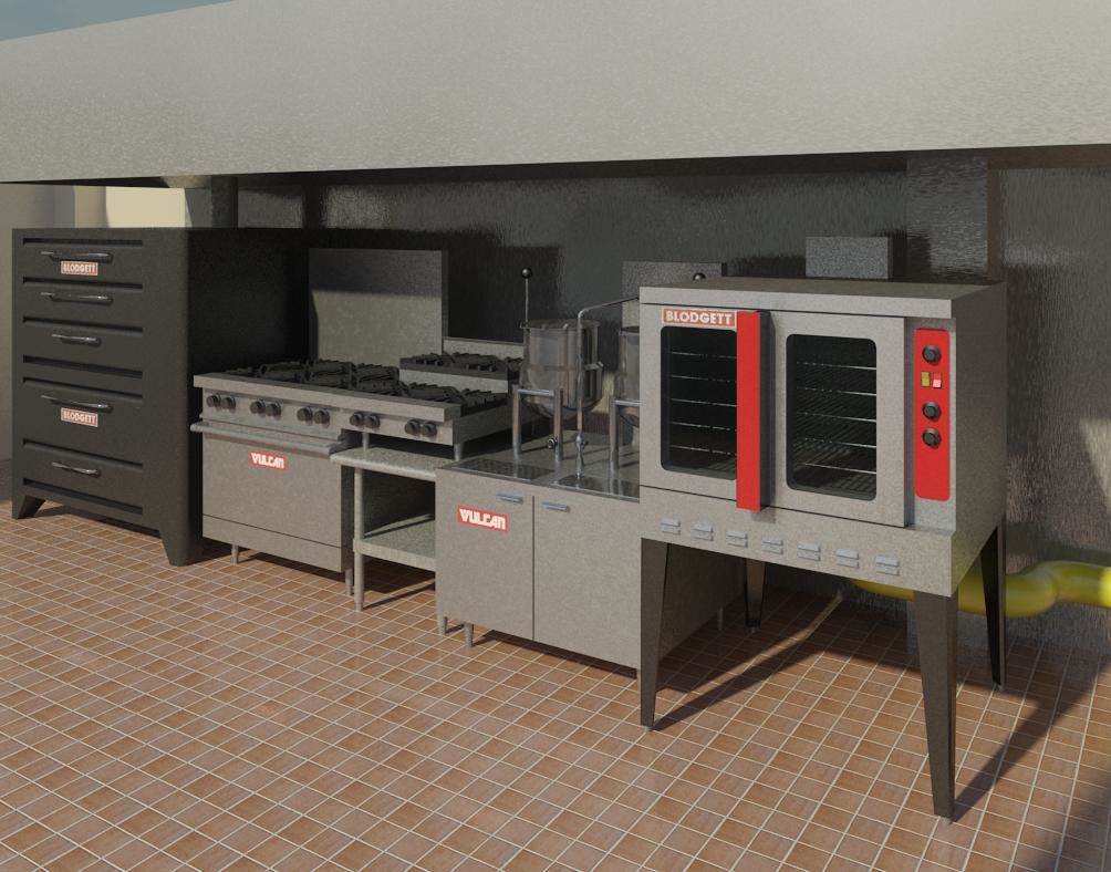 Building Revit Family Convection Oven Commercial