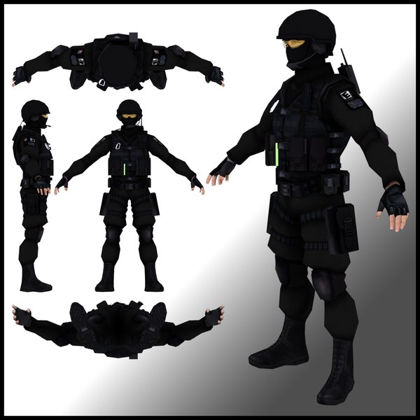 Texture PNG SWAT Police Game