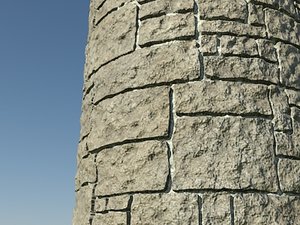Stone_Procedural_Tan_Limestone_1 - HIGH QUALITY PROCEDURAL stone material - Mental Ray shader