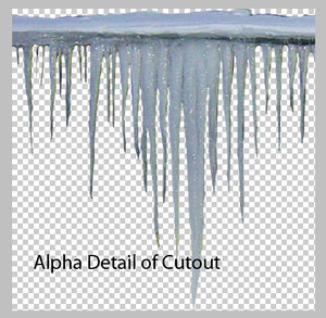 Icicles in Long Row