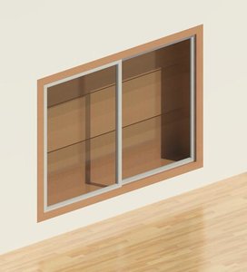 Claridge 395 Recessed Trophy Case