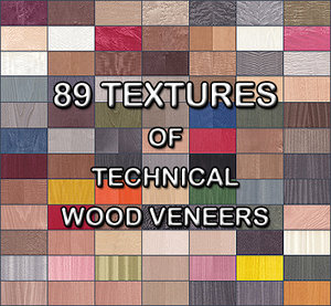 Collection of Dyed Real Wood Veneer Textures