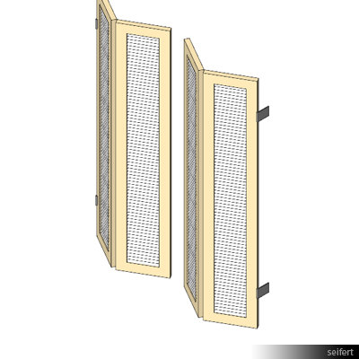 Building Revit Family Window Shutter Door