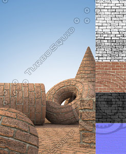 Rough Painted Cement Brick Texture
