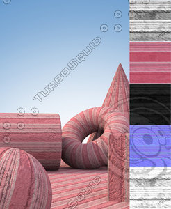 Red Comforter Fabric with Stripes
