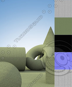 Green Cloth with Yellow Dots