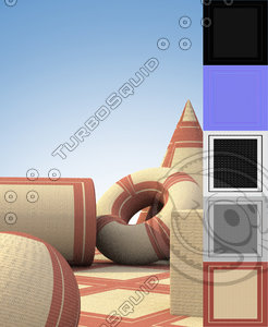 Red and Tan Square Pattern Cloth